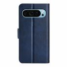 For Google Pixel 9 / 9 Pro Dual-side Magnetic Buckle Horizontal Flip Leather Phone Case(Dark Blue) - 3