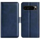 For Google Pixel 9 Pro XL Dual-side Magnetic Buckle Horizontal Flip Leather Phone Case(Dark Blue) - 1