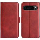 For Google Pixel 9 Pro XL Dual-side Magnetic Buckle Horizontal Flip Leather Phone Case(Red) - 1