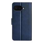For Google Pixel 9a Dual-side Magnetic Buckle Horizontal Flip Leather Phone Case(Dark Blue) - 3