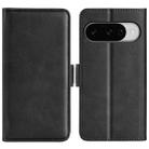 For Google Pixel 10 / 10 Pro Dual-side Magnetic Buckle Horizontal Flip Leather Phone Case(Black) - 1