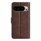 For Google Pixel 10 Pro XL Dual-side Magnetic Buckle Horizontal Flip Leather Phone Case(Brown) - 3