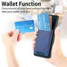For Xiaomi 14 Pro Denim Texture Leather Skin Phone Case with Card Slot(Blue) - 3