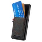 For Xiaomi 14 Denim Texture Leather Skin Phone Case with Card Slot(Black) - 2