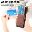 For Xiaomi Redmi Note 14 5G Denim Texture Leather Skin Phone Case with Card Slot(Brown) - 3