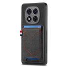 For Xiaomi Redmi Note 14 Pro 5G Denim Texture Leather Skin Phone Case with Card Slot(Black) - 1