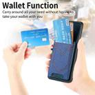 For Xiaomi Redmi Note 14 Pro+ 5G Denim Texture Leather Skin Phone Case with Card Slot(Blue) - 3