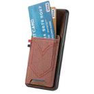 For Xiaomi Redmi Note 14 Pro+ 5G Denim Texture Leather Skin Phone Case with Card Slot(Brown) - 2