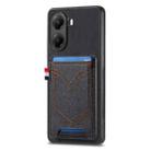 For Redmi Turbo 4 Denim Texture Leather Skin Phone Case with Card Slot(Black) - 1