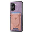 For Xiaomi Poco X7 Pro Denim Texture Leather Skin Phone Case with Card Slot(Purple) - 1