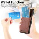 For Redmi K80 / Poco F7 Pro Denim Texture Leather Skin Phone Case with Card Slot(Brown) - 3