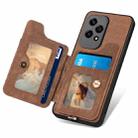 For Honor 200 Lite Global Retro Skin-feel Ring Multi-card RFID Wallet Phone Case(Brown) - 3