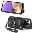 For Xiaomi 15 Retro Skin-feel Ring Multi-card RFID Wallet Phone Case(Black) - 2