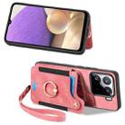 For Xiaomi 15 Pro Retro Skin-feel Ring Multi-card RFID Wallet Phone Case(Pink) - 2
