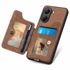 For Xiaomi Poco X7 Pro Retro Skin-feel Ring Multi-card RFID Wallet Phone Case(Brown) - 3