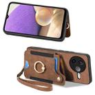 For Redmi K80 Pro / Poco F7 Ultra Retro Skin-feel Ring Multi-card RFID Wallet Phone Case(Brown) - 2