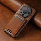 For Huawei Mate 60 Pro+ Suteni H02 Leather Wallet Stand Back Phone Case(Brown) - 2