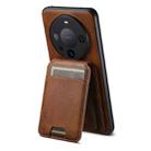 For Huawei Mate 60 Pro+ Suteni H02 Leather Wallet Stand Back Phone Case(Brown) - 3