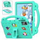 For Lenovo Tab M11 / Xiaoxin Pad 2024 Handle Kickstand Children EVA Shockproof Tablet Case(Mint Green) - 1