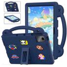 For Lenovo Tab M11 / Xiaoxin Pad 2024 Handle Kickstand Children EVA Shockproof Tablet Case(Navy Blue) - 1