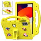 For Xiaomi Redmi Pad SE 11 2023  Handle Kickstand Children EVA Shockproof Tablet Case(Yellow) - 1