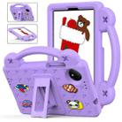 For Xiaomi Redmi Pad SE 4G 8.7 Handle Kickstand Children EVA Shockproof Tablet Case(Light Purple) - 1