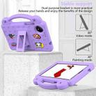 For Xiaomi Redmi Pad SE 4G 8.7 Handle Kickstand Children EVA Shockproof Tablet Case(Light Purple) - 3