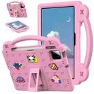 For Xiaomi Pad 7 / 7 Pro 2024 Handle Kickstand Children EVA Shockproof Tablet Case(Pink) - 1