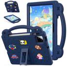 For Xiaomi Pad 7 / 7 Pro 2024 Handle Kickstand Children EVA Shockproof Tablet Case(Navy Blue) - 1