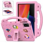 For TCL Tab 11 9466x3 Handle Kickstand Children EVA Shockproof Tablet Case(Pink) - 1