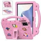 For TCL Nxt Pader 11 2023 Handle Kickstand Children EVA Shockproof Tablet Case(Pink) - 1