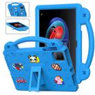 For TCL Tab 10 Gen2 10.36 2023 Handle Kickstand Children EVA Shockproof Tablet Case(Sky Blue) - 1