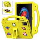For TCL Tab 10 Gen2 10.36 2023 Handle Kickstand Children EVA Shockproof Tablet Case(Yellow) - 1