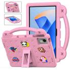 For Huawei MetePad 11 2023 / 2021 Handle Kickstand Children EVA Shockproof Tablet Case(Pink) - 1