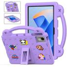 For Huawei MetePad 11 2023 / 2021 Handle Kickstand Children EVA Shockproof Tablet Case(Light Purple) - 1