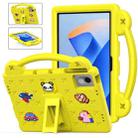 For Huawei MetePad 11 2023 / 2021 Handle Kickstand Children EVA Shockproof Tablet Case(Yellow) - 1