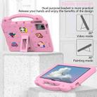 For Huawei MatePad SE 11 2024 Handle Kickstand Children EVA Shockproof Tablet Case(Pink) - 3