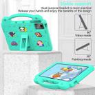 For Huawei MatePad SE 11 2024 Handle Kickstand Children EVA Shockproof Tablet Case(Mint Green) - 3