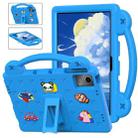 For Huawei MatePad SE 11 2024 Handle Kickstand Children EVA Shockproof Tablet Case(Sky Blue) - 1