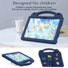 For Huawei MatePad SE 11 2024 Handle Kickstand Children EVA Shockproof Tablet Case(Navy Blue) - 2