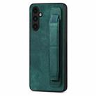 For Samsung Galaxy A04s Retro Wristband Holder Leather Back Phone Case(Green) - 1