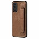 For Samsung Galaxy S20 FE Retro Wristband Holder Leather Back Phone Case(Brown) - 1