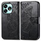 For UMIDIGI A13 Pro 5G Butterfly Love Flower Embossed Leather Phone Case(Black) - 2