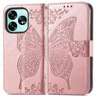For UMIDIGI A13 Pro 5G Butterfly Love Flower Embossed Leather Phone Case(Rose Gold) - 2