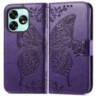 For UMIDIGI G3 / G3 Plus / G3 Max Butterfly Love Flower Embossed Leather Phone Case(Purple) - 2