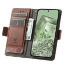 For Google Pixel 7 CaseNeo Splicing Dual Magnetic Buckle Leather Phone Case(Brown) - 3