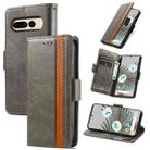 For Google Pixel 7 Pro CaseNeo Splicing Dual Magnetic Buckle Leather Phone Case(Gray) - 1