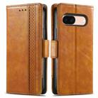 For Google Pixel 8a CaseNeo Splicing Dual Magnetic Buckle Leather Phone Case(Khaki) - 2