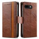 For Google Pixel 9a CaseNeo Splicing Dual Magnetic Buckle Leather Phone Case(Brown) - 2