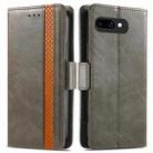 For Google Pixel 9a CaseNeo Splicing Dual Magnetic Buckle Leather Phone Case(Gray) - 2
